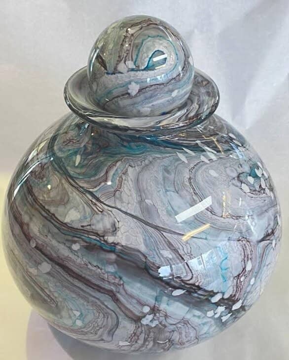 glass urn